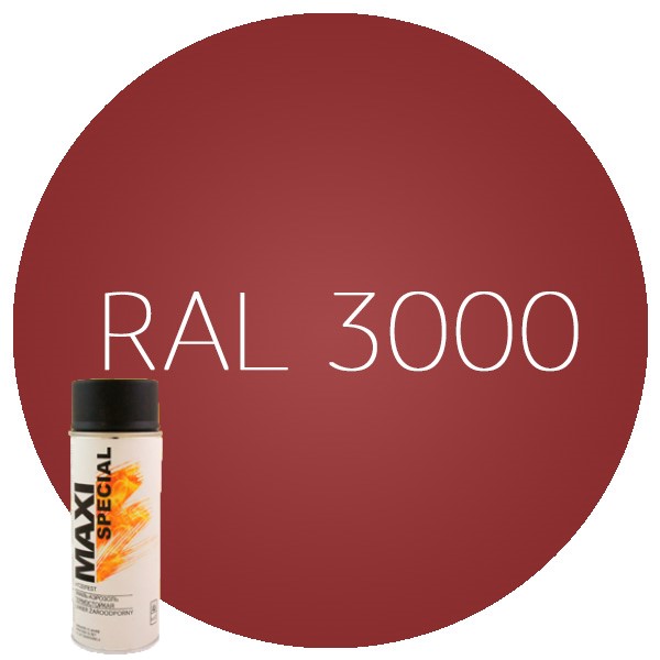 RAL3000 аэрозольная краска, красно-оранжевая, 400 мл