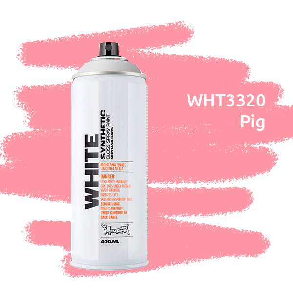Montana WHITE краска для граффити баллон 400 мл, розовая