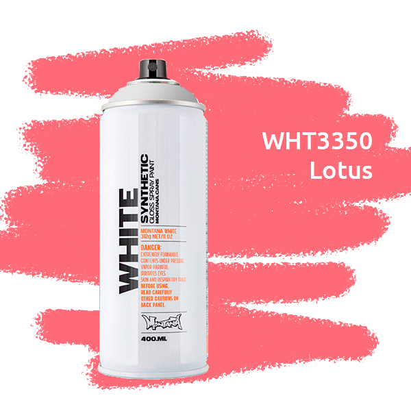 Montana WHITE краска для граффити баллон 400 мл, розовый лотус