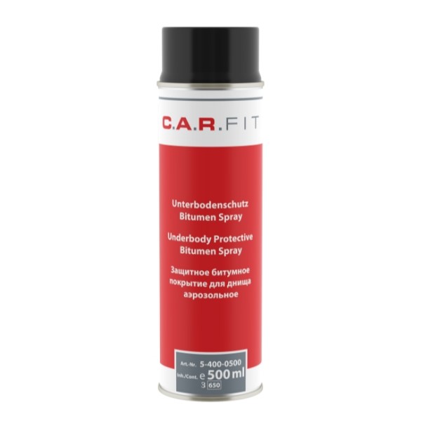 C.A.R. FIT защитное покрытие битумное для днища в аэрозоле, 500 мл