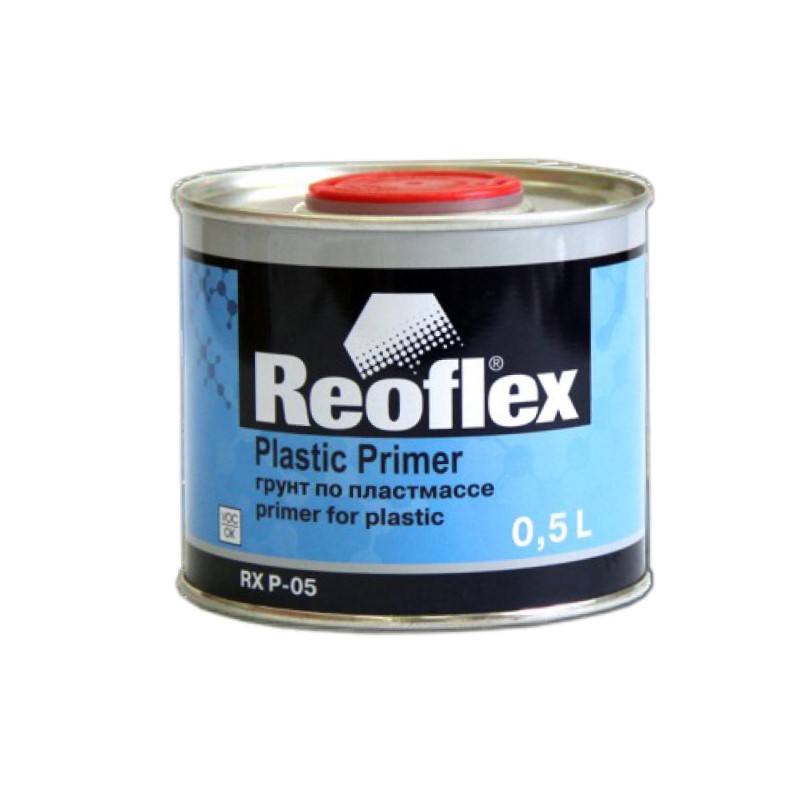 Reoflex грунт автомобильный 1К по пластмассе, прозрачный, 0,5 л