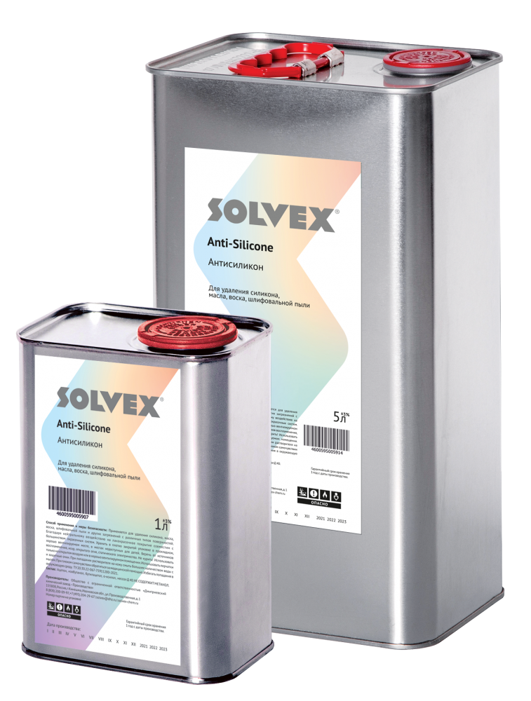 Solvex антисиликон - обезжириватель для покраски, 1 л