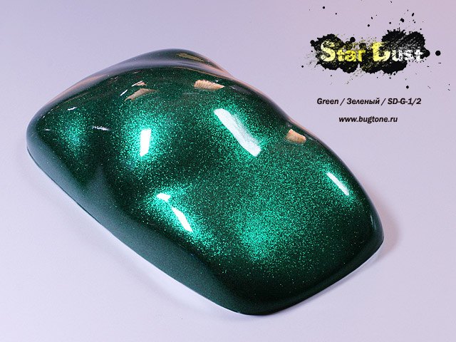 Star Dust блестки-глиттеры зелёные 200 мкм, 50 г