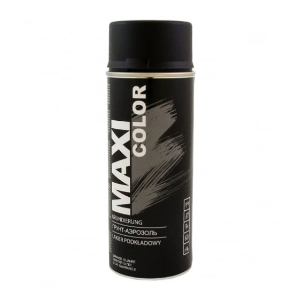 Maxi Color аэрозольный грунт универсальный, чёрный, 400 мл