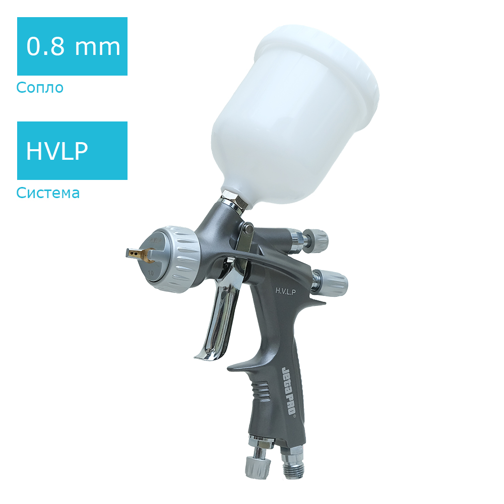 Jeta Pro JP400 MINI профессиональный мини краскопульт HVLP с бачком 0,25 л сопло, 0,8 мм