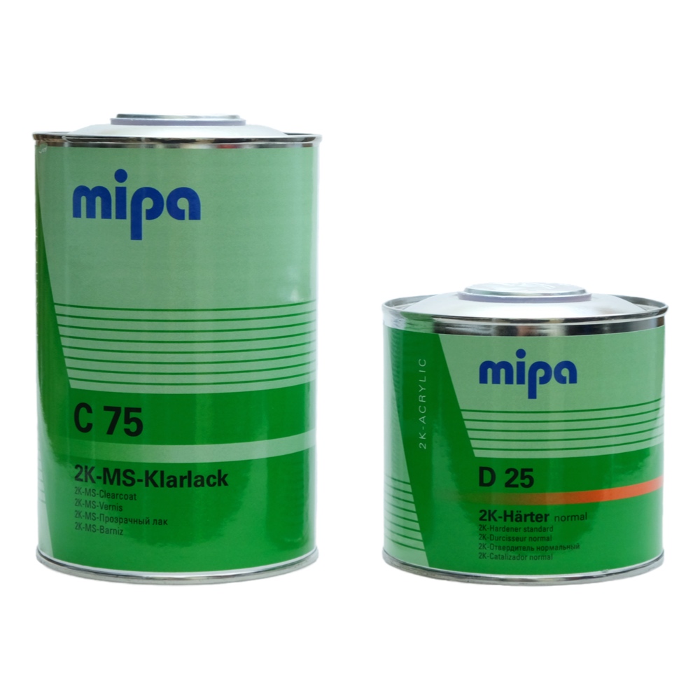 MIPA C75 MS лак автомобильный универсальный 2:1, 1+0,5 л