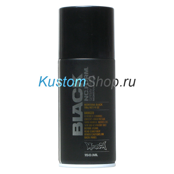 Montana Black Spider аэрозольная краска для граффити, черная 150 мл