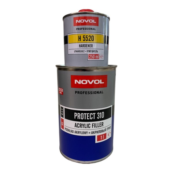 Novol Protect 310 грунт автомобильный HS (4:1) акриловый, белый, 1+0,25 л