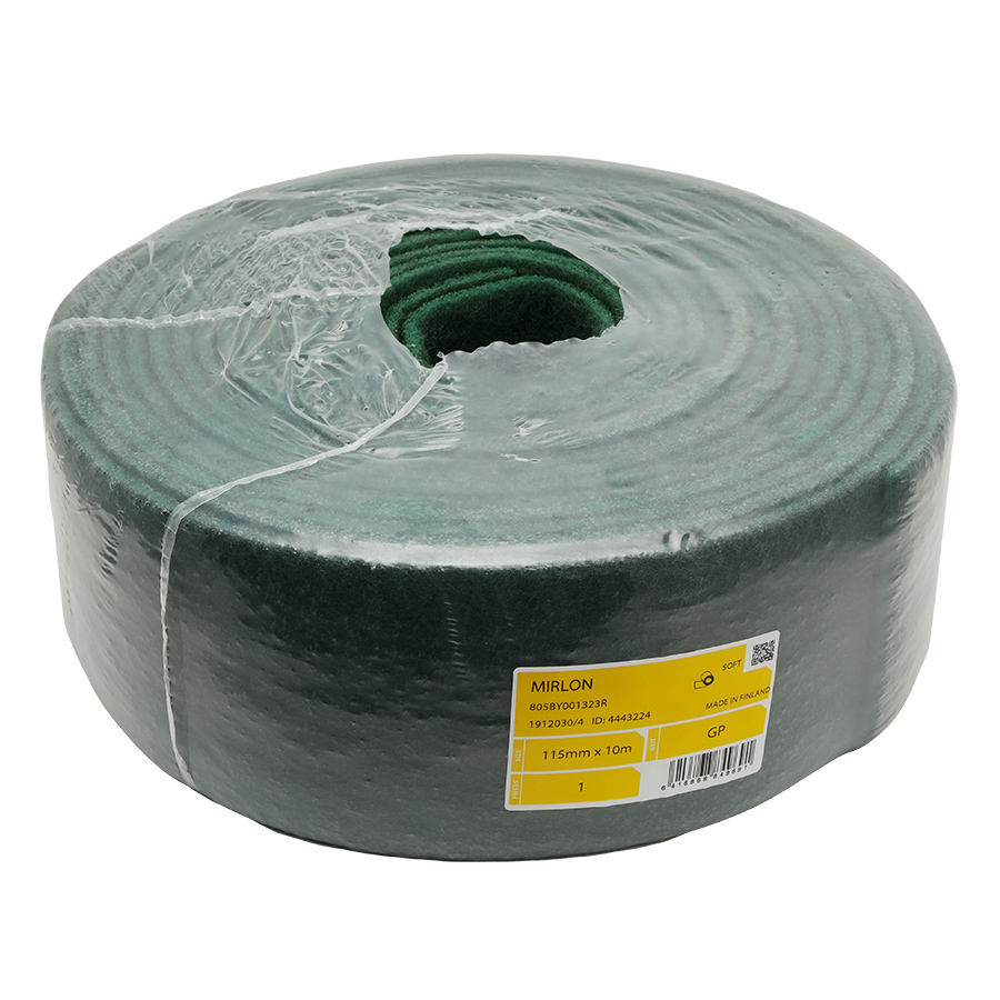 Mirka Mirlon шлифовальный войлок, рулон 115мм x 10м, зелёный 320 General Purpose