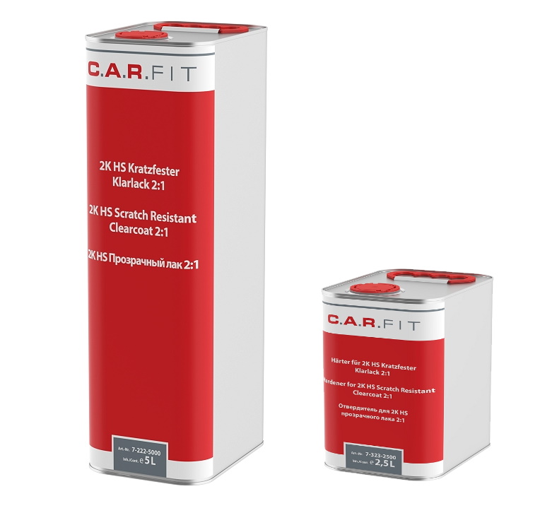 C.A.R. FIT лак автомобильный HS, комплект 5 + 2,5 л
