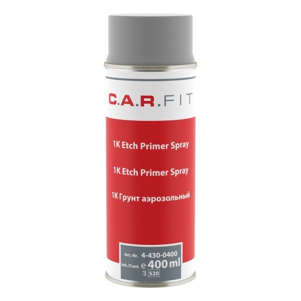 C.A.R. FIT аэрозольный грунт протравливающий, серый, 400 мл