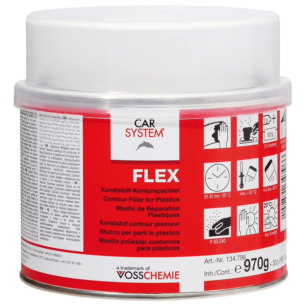 Carsystem FLEX шпатлевка по пластику 1 кг
