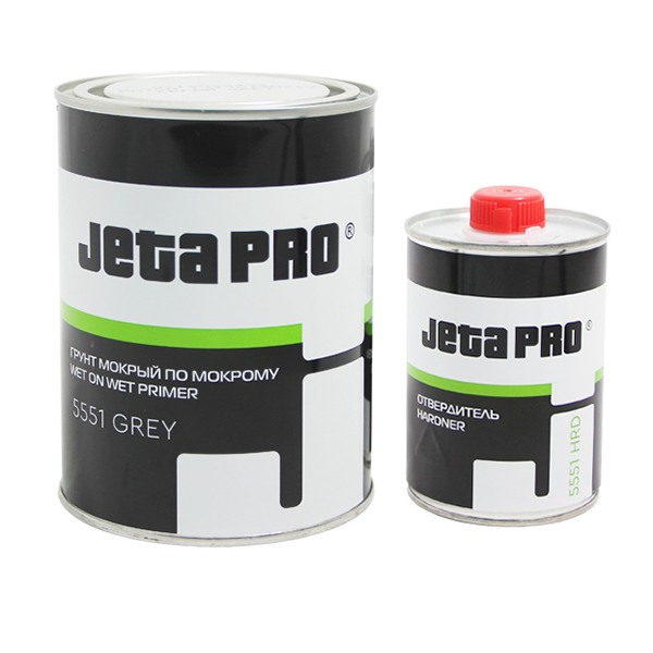 Jeta Pro 5551 грунт автомобильный мокрый по мокрому (3:1) серый, 0,75+0,25 л