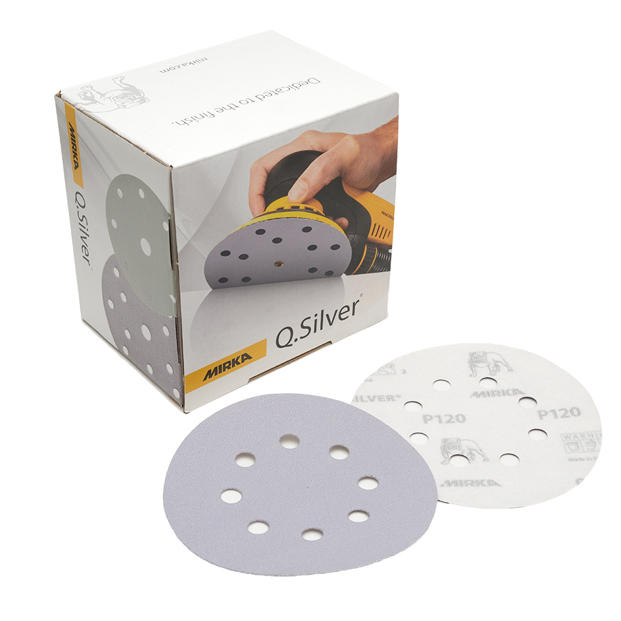 Mirka Q.Silver шлифовальный диск D-125 мм, 8 отв., P120