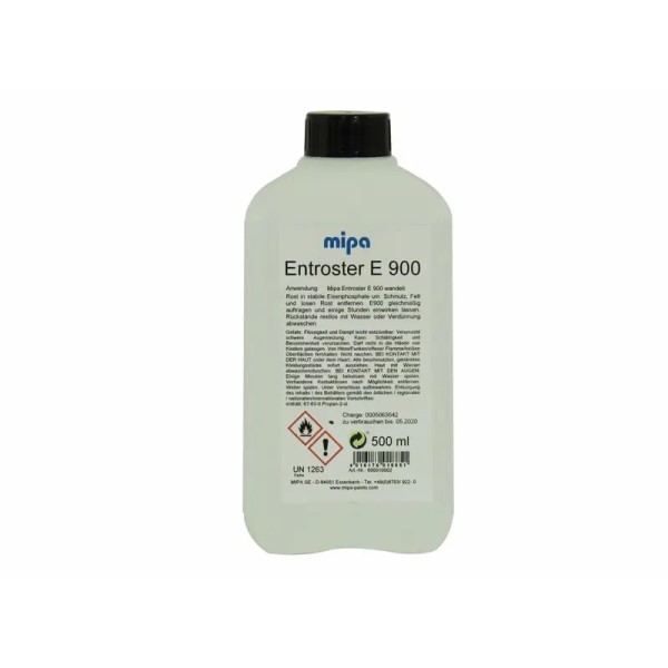 MIPA E 900 фосфатный преобразователь ржавчины, бесцветный, 0,5 л
