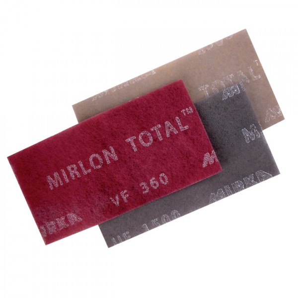 Mirka Mirlon Total скотч брайт, шлифовальный войлок, лист 115x229 мм, красный Р360 Very Fine