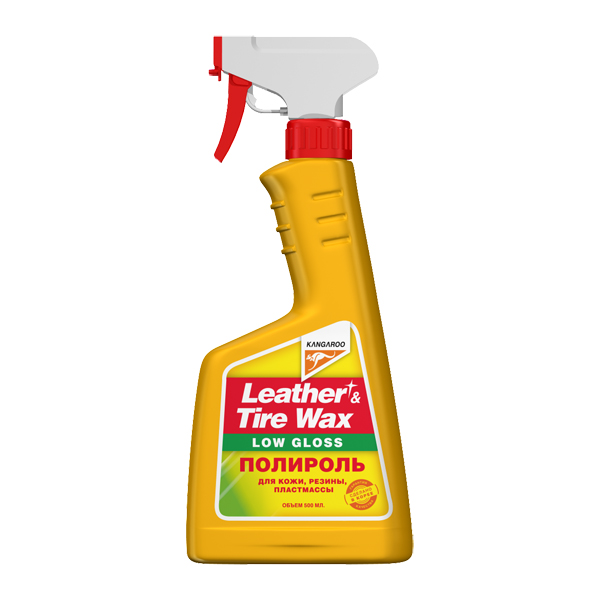 Kangaroo Leather Tire Wax полироль для пластика и кожи салона автомобиля матовая, 500 мл