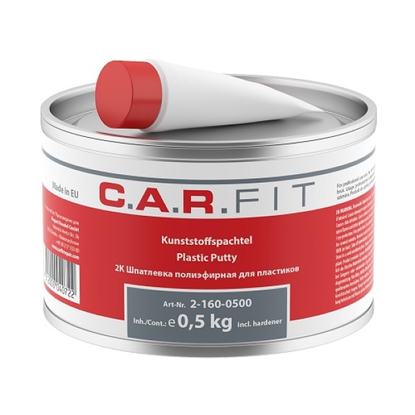 C.A.R. FIT Plastic шпатлевка по пластику 500 г + шпатель / уп12