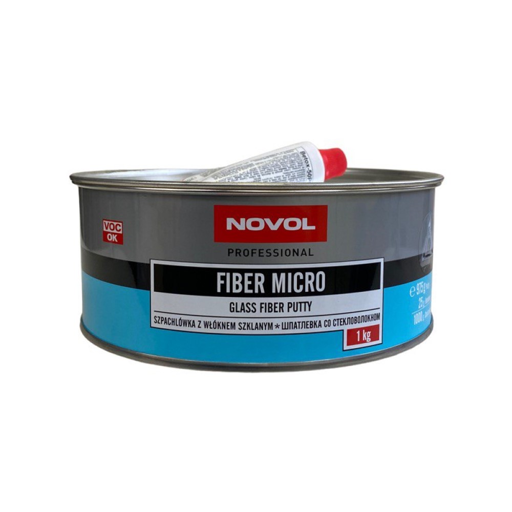 Novol FIBER MICRO шпаклевка с мелким стекловолокном 1 кг