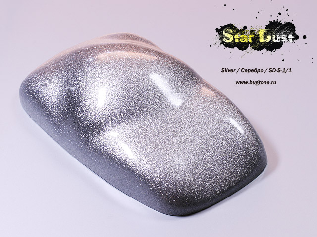 Star Dust блестки-глиттеры серебристые 100 мкм, 50 г