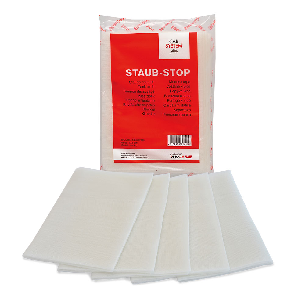 Carsystem Tack Cloth липкая салфетка 80 х 50 мм, белая, 5 шт