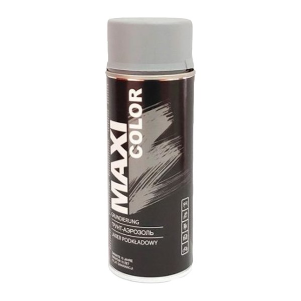 Maxi Color аэрозольный грунт универсальный, серый, 400 мл