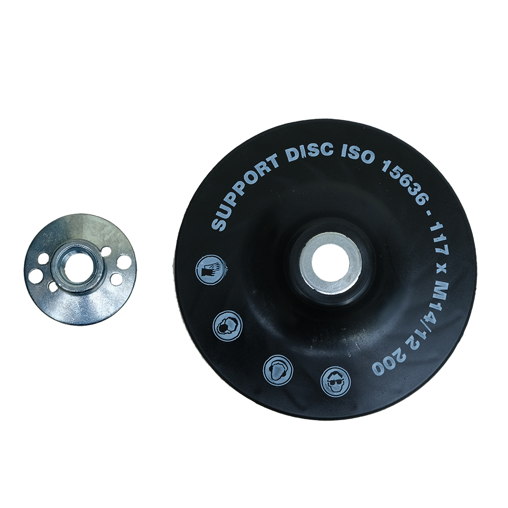 Roxel Pro оправка для фибровых кругов D-125 мм для УШМ М14, ребристая, жесткая